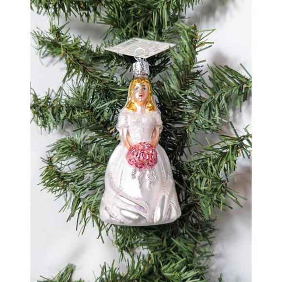 Blonde Bride Retired Old World Christmas Ornament - Picture 1 of 6